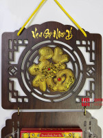 Lịch treo tường bằng gỗ Chữ Phúc phong thủy LGVSE04-26 Mẫu mới 2026 8