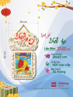 Lịch treo tường Bình An LGVSE08-26 - Bloc nhiều kích thước 3