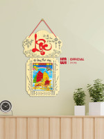 Lịch gỗ Chữ Lộc treo tường LGV2512 cao cấp 7