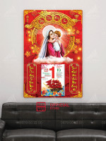 Lịch gỗ Công giáo Mẹ Maria 40x60cm LGV23MG08 1
