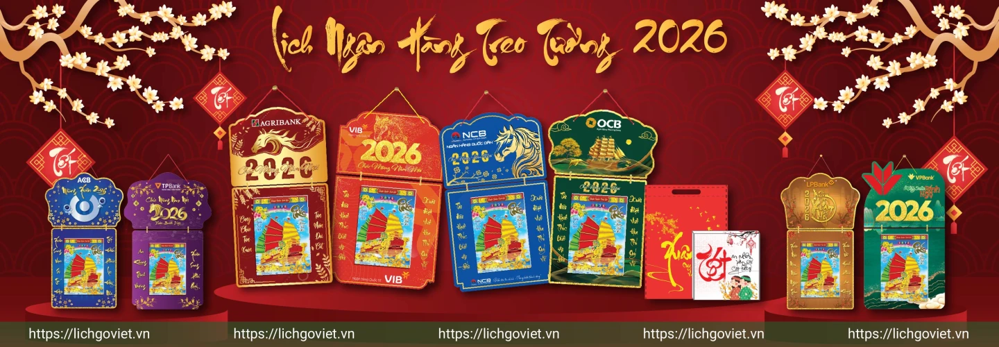 Lịch treo tường - Lịch Ngân Hàng 2026