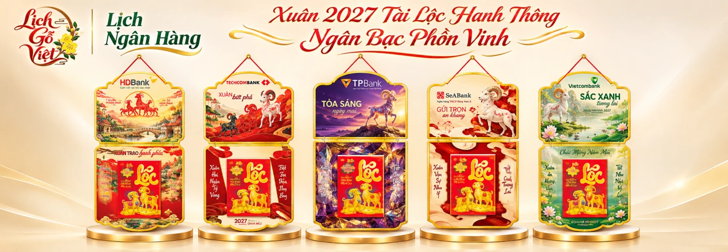 Lịch Treo Tường - Lịch Ngân Hàng 2027