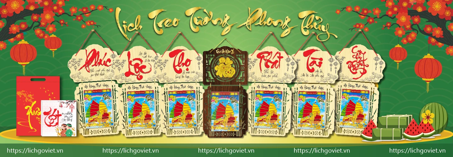 Lịch gỗ Việt - Lịch treo tường 2026