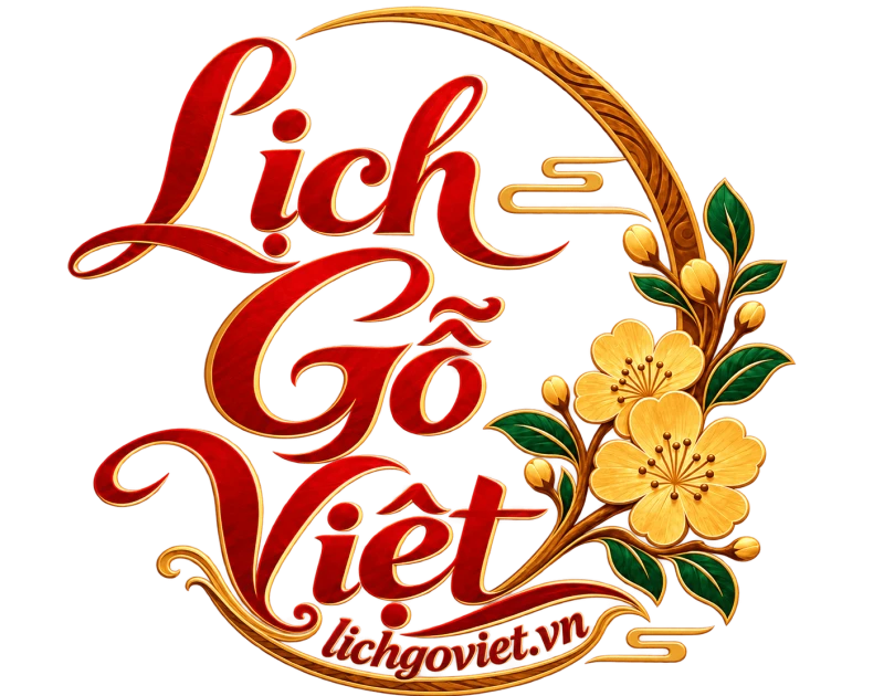 Logo Lịch gỗ Việt