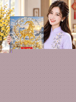 Lịch gỗ treo tường 2027 Kim Dương Ngọc Quang 40x60cm LGV27T4-57
