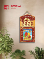 Lịch treo tường bằng gỗ in logo Ngân Hàng Agribank mẫu mới 2026