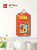 Lịch treo tường bằng gỗ in logo Ngân Hàng VIB mẫu mới 2026