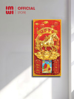 Lịch gỗ phong thuỷ treo tường Kim Mã Phát Tài LGV26427