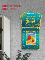 Lịch treo tường bằng gỗ in logo Ngân Hàng ABbank