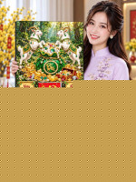 Lịch gỗ tráng gương 40x60cm Song Dương Phúc Lộc LGV27T4-07