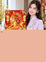 Lịch gỗ tráng gương 40x60cm Kim Dương Tấn Lộc LGV27T4-25