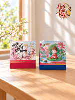 Lịch chữ A để bàn 19x21cm LGVB019