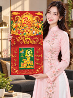 Lịch Gỗ Tráng Gương Phúc Sinh Phú Quý LGV27T3-06