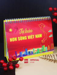 Lịch Để Bàn Chữ A 2025 - Tự Hào Non Sông Việt Nam LGVB07