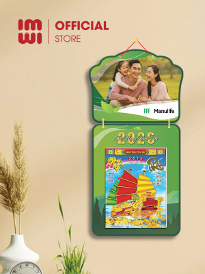 Lịch gỗ treo tường quà tặng Bảo hiểm Manulife