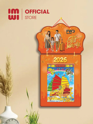 Lịch gỗ treo tường quà tặng Bảo hiểm FWD