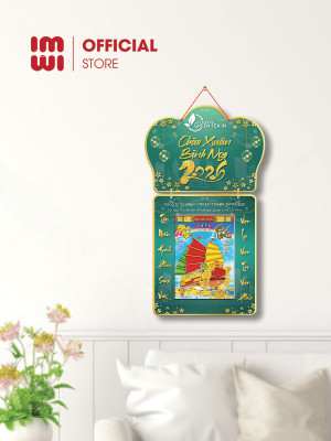 Lịch gỗ treo tường quảng cáo in logo doanh nghiệp LGVQC082