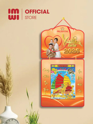 Lịch gỗ treo tường quà tặng Bảo hiểm Prudential