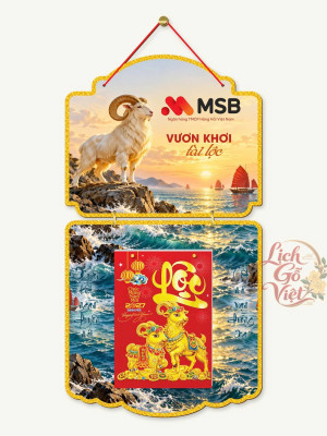 Lịch gỗ 2 thân MSB 2027 – Vươn khơi tài lộc