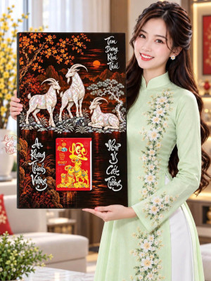 Lịch gỗ tráng gương 40x60cm Tam Dương Khai Thái LGV27T4-10
