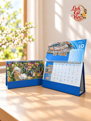 Lịch chữ A để bàn 16x24cm LGVB020