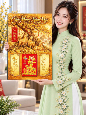 Lịch gỗ tráng gương 40x60cm Tam Dương Khai Thái LGV27T4-02