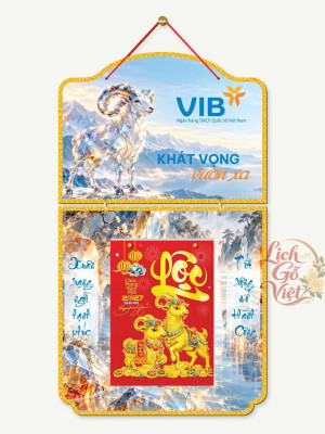 Lịch gỗ 2 thân VIB 2027 – Khát vọng vươn xa