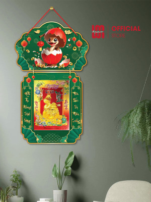 Lịch treo tường bằng gỗ họa tiết Rắn phong thuỷ LGV25802