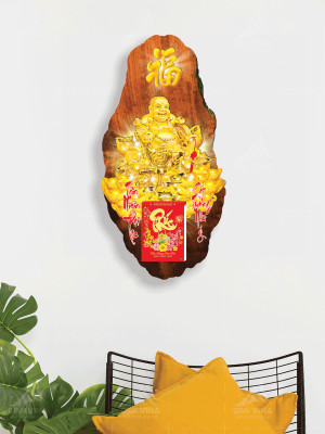 Lịch gỗ Phật Di Lặc LGV1205