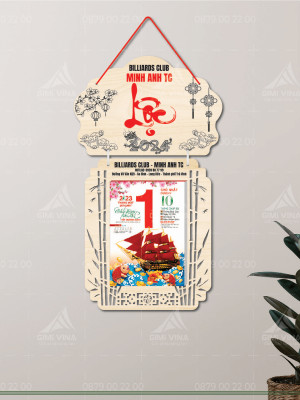 Lịch in tên doanh nghiệp Minh Anh TC