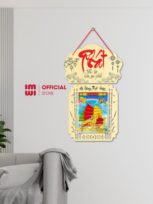 Lịch gỗ treo tường chữ Phát LGVSE06