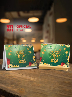 Lịch để bàn Ngân Hàng Vietcombank LGVB011